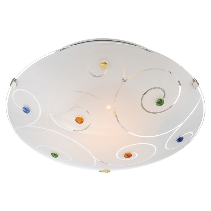 Светильник FULVA 1x60Вт E27 ILLU матовый никель 25x25x7,5см