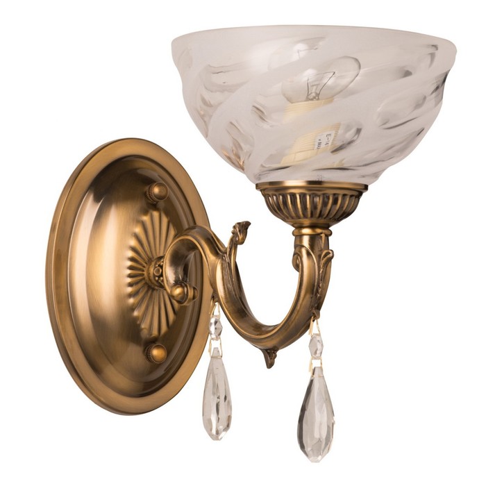 Бра "Аманда" 1x60W E14 бронза 22x15x26см