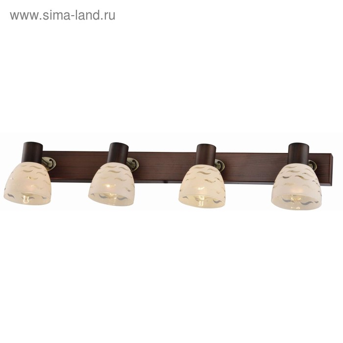

Споты SHAYLA 4x40WВт E14 античная бронза, коричневый 64x13,5x12см