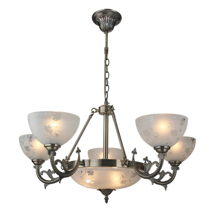 Люстра подвесная GERARDO 8x60W E27 бронза 80x80x60см