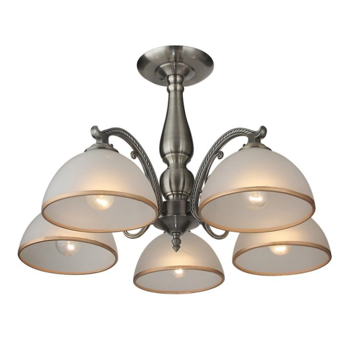 Люстра потолочная ROMILDA 5x60W E27 бронза 63x63x37см