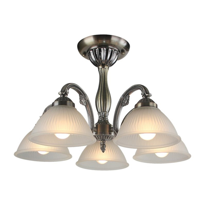 Люстра потолочная RACHELE 5x60W E27 бронза 55x55x32см