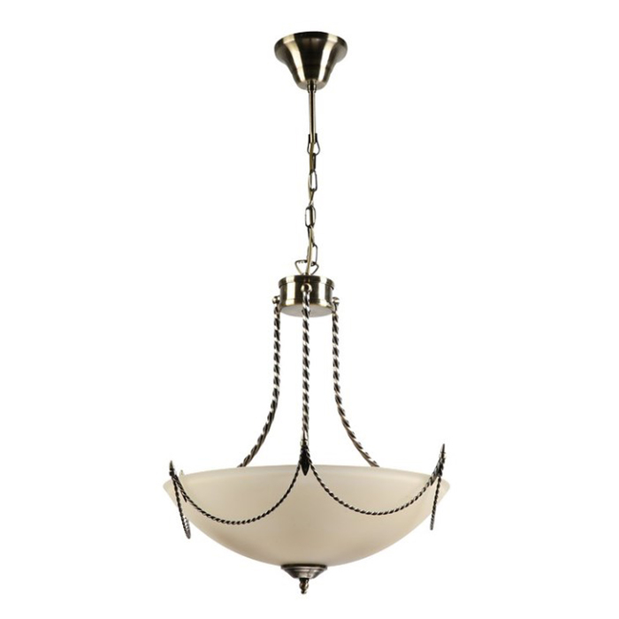 Светильник ROMOLO 3x60Вт E27 бронза бежевый 43x43x61см