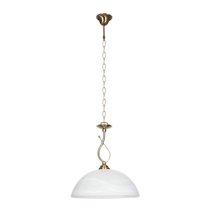 Светильник ORLANDA 1x60Вт E27 бронза, белый 32x32x38см