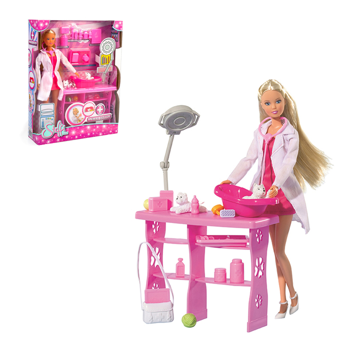 Кукла "Штеффи-ветеринар" с аксессуарами