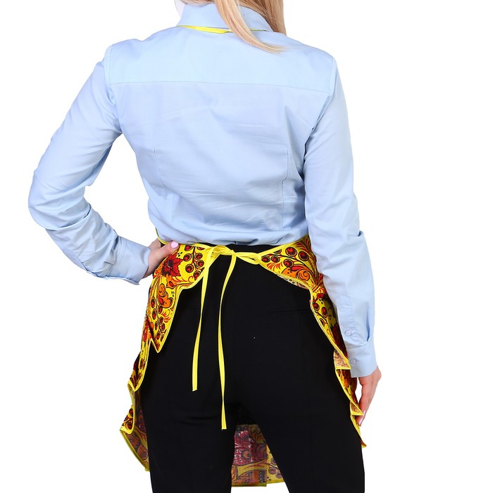 Фартук «Матрёшка», хохлома, сувенирный, ажурный, без кармана