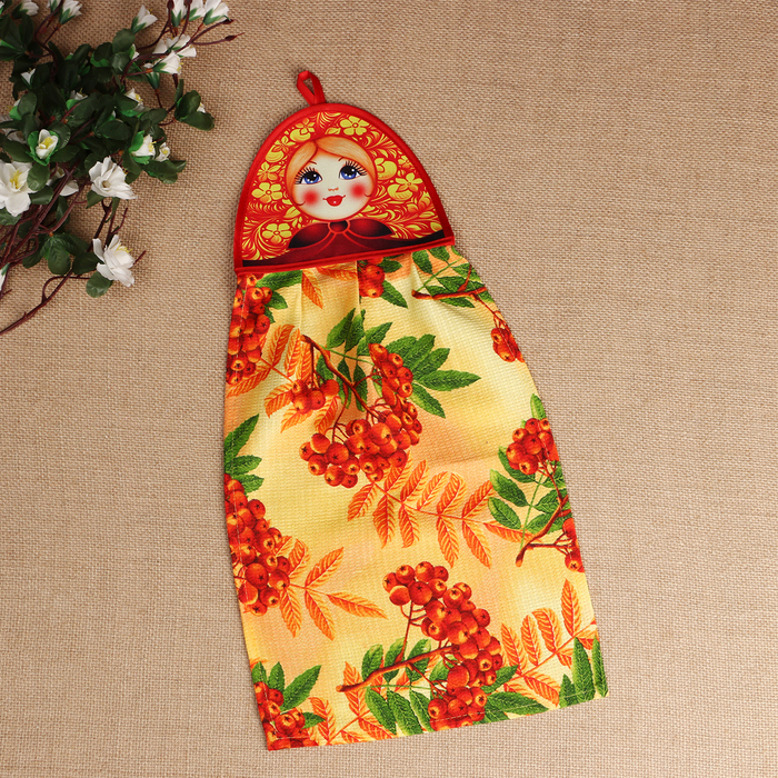 Полотенце «Луковка - матрёшка», двойная сувенирное