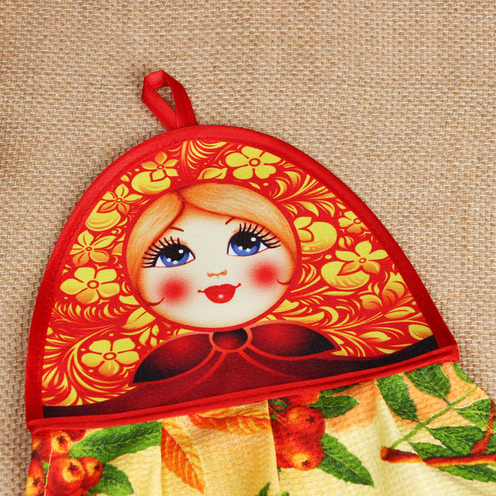 Полотенце «Луковка - матрёшка», двойная сувенирное