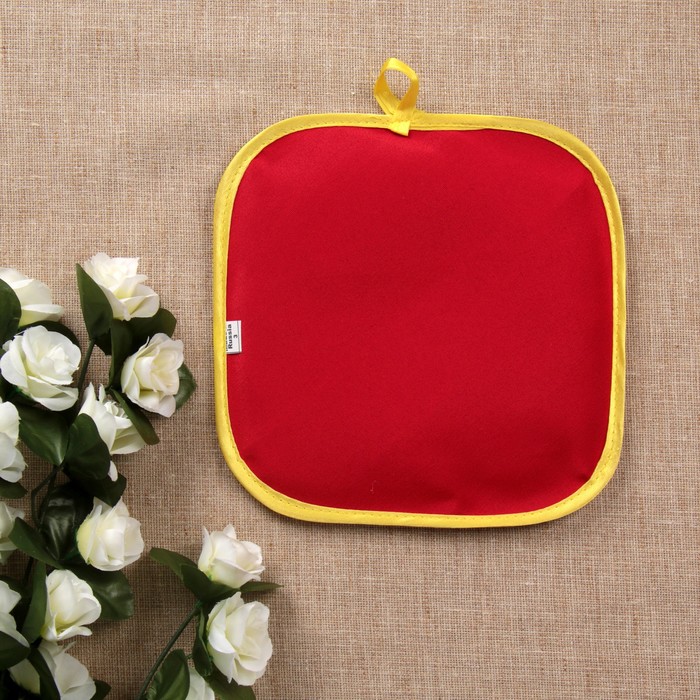 Прихватка «Самовар», хохлома, сувенирная, 20х20 см