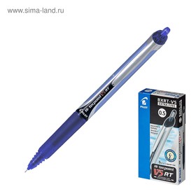 Ручка-роллер автоматическая PILOT Hi-Tecpoint V5 RT, узел-игла 0.5мм, линия 0.25мм, чернила синие Ош