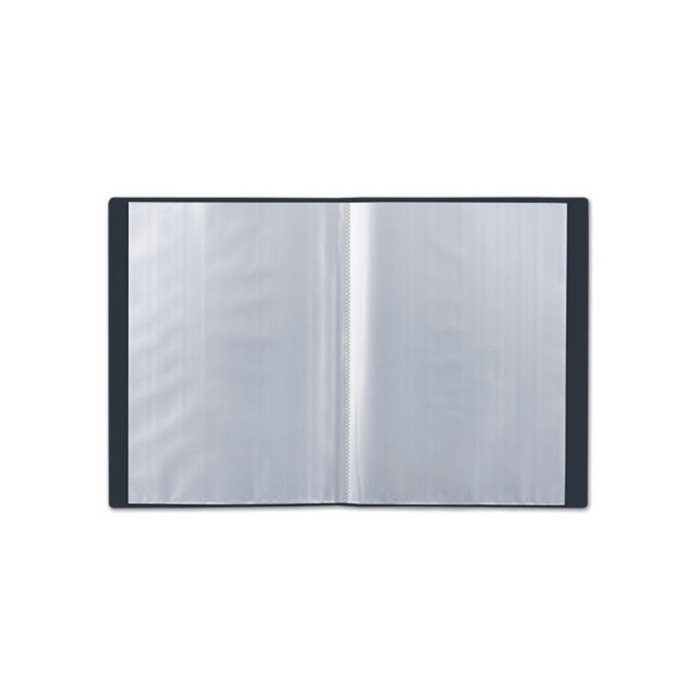 Папка 10 прозр вкладышей А4 0,5мм BRAUBERG Стандарт черная 221592