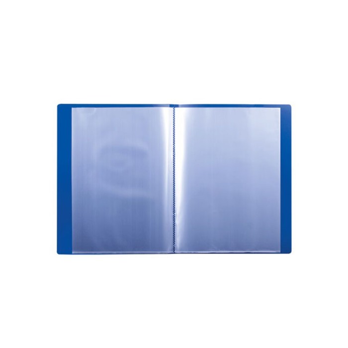 Папка 30 прозр вкладышей А4 0,6мм BRAUBERG Стандарт синяя 221599