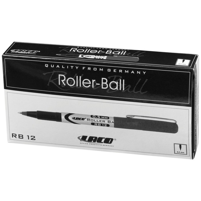 Ручка-роллер LACO 0,5мм, стержень синий 141873