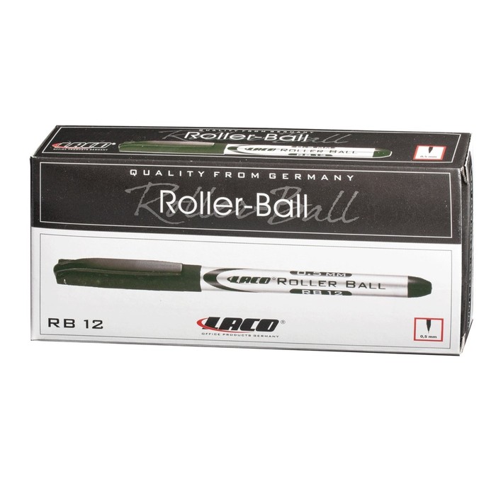 Ручка-роллер LACO 0,5мм, стержень черный 141872