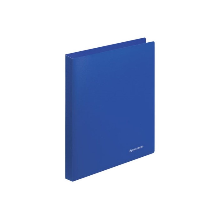 Папка на 2 кольцах А4 BRAUBERG Бюджет 21мм, синяя 221611