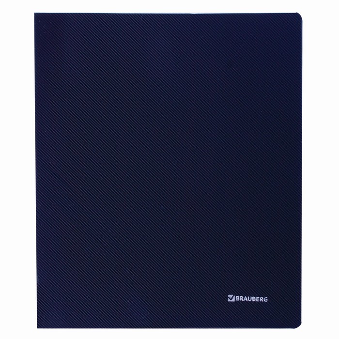 Папка на 2 кольцах А4 BRAUBERG Диагональ 40мм, черная 221347