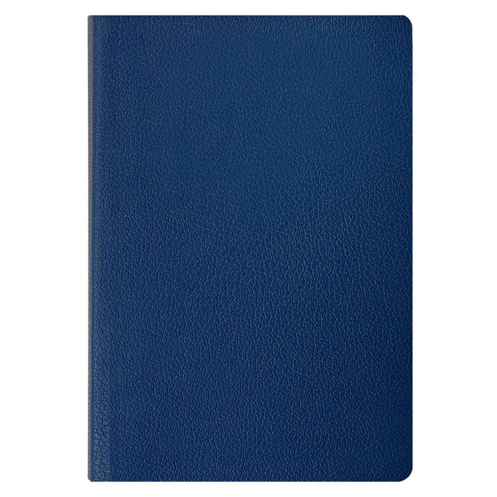 Ежедневник недатированный А5, 168 листов BRAUBERG Flexio, под фактурную кожу, синий срез