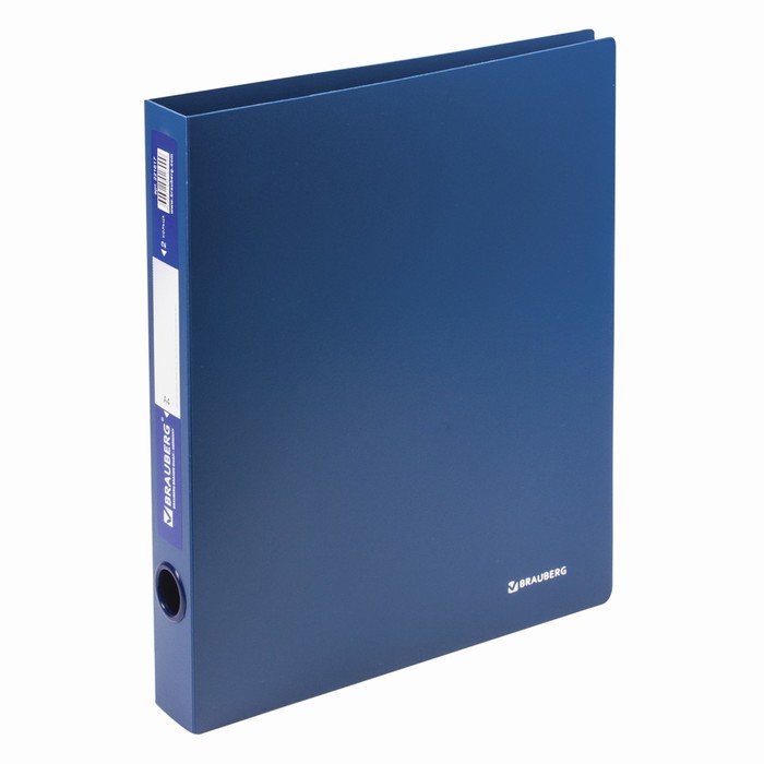 Папка на 2 кольцах А4 BRAUBERG Стандарт 40мм, синяя 221617