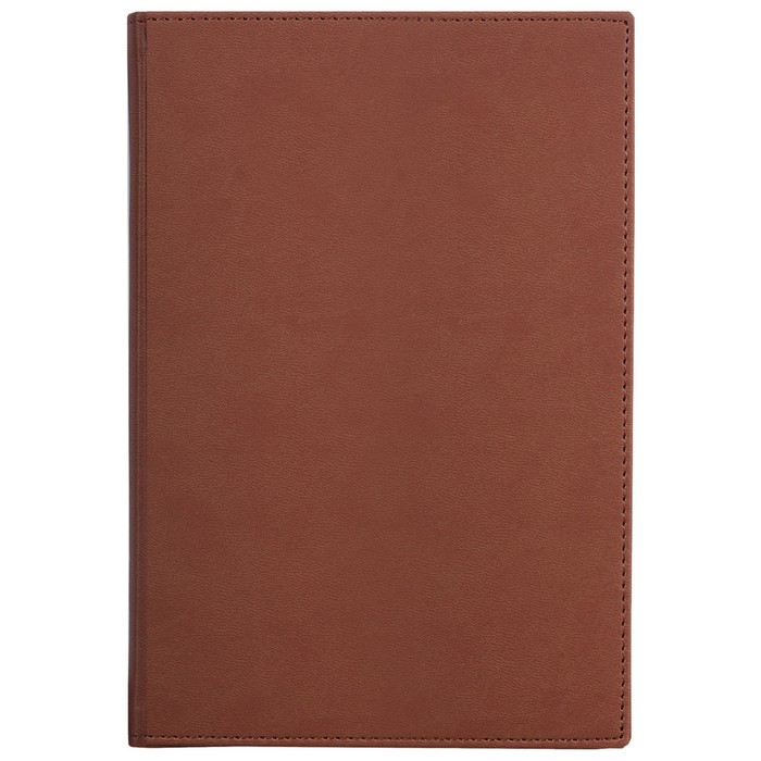 Ежедневник недатированный А5, 160 листов BRAUBERG London, под гладкую кожу, коричневый