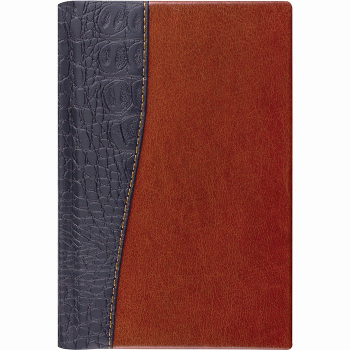 Ежедневник недатированный А5, 160 листов BRAUBERG Cayman, под комбинированную кожу, чёрный