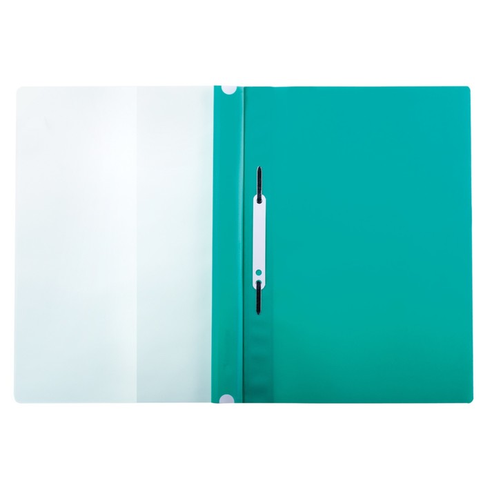 Скоросшиватель пластиковый с перфорацией А4 140/180мкм BRAUBERG, зеленый 226581