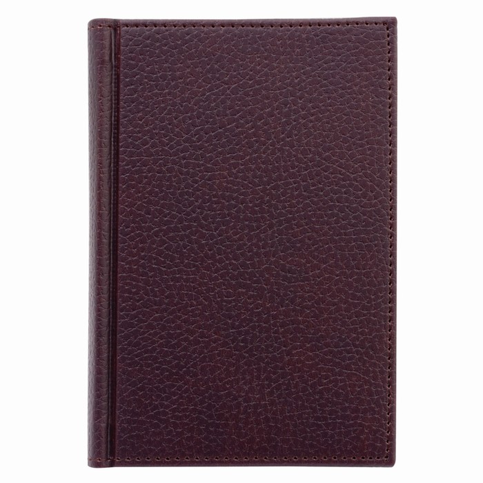 Ежедневник недатированный А5, 160 листов BRAUBERG Favorite, под классическую кожу, бордовый