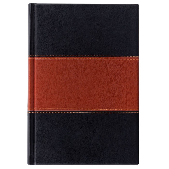 Ежедневник недатированный А5, 160 листов BRAUBERG Simply, под комбинированную кожу, чёрный