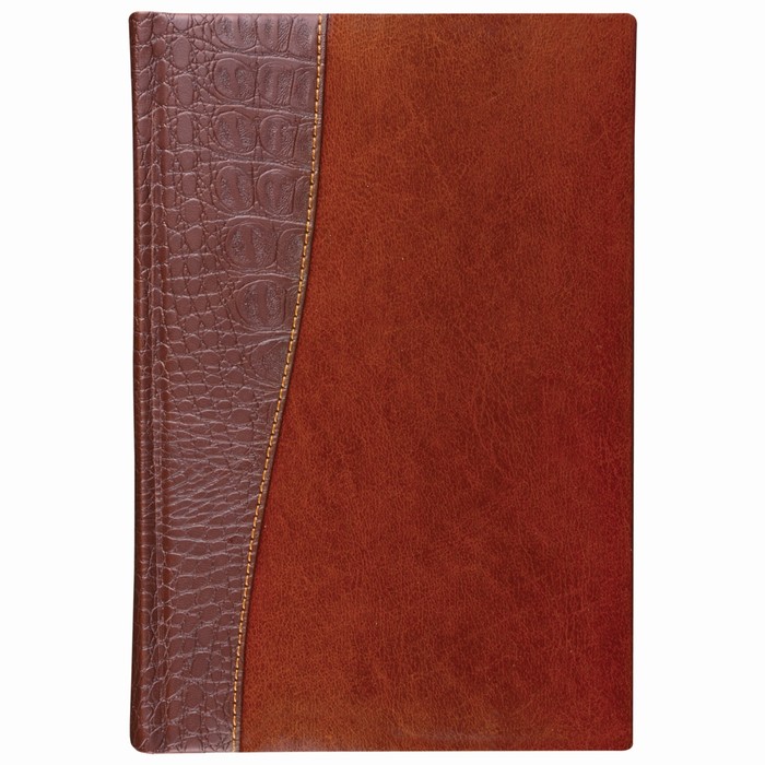 Ежедневник недатированный А6, 160 листов BRAUBERG Cayman, под комбинированную кожу