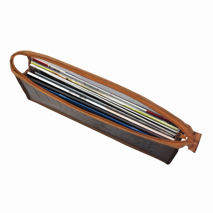 Папка для тетрадей А4 молния сверху, пластиковая, с цветной печатью, для девочки BRAUBERG «Кембридж»