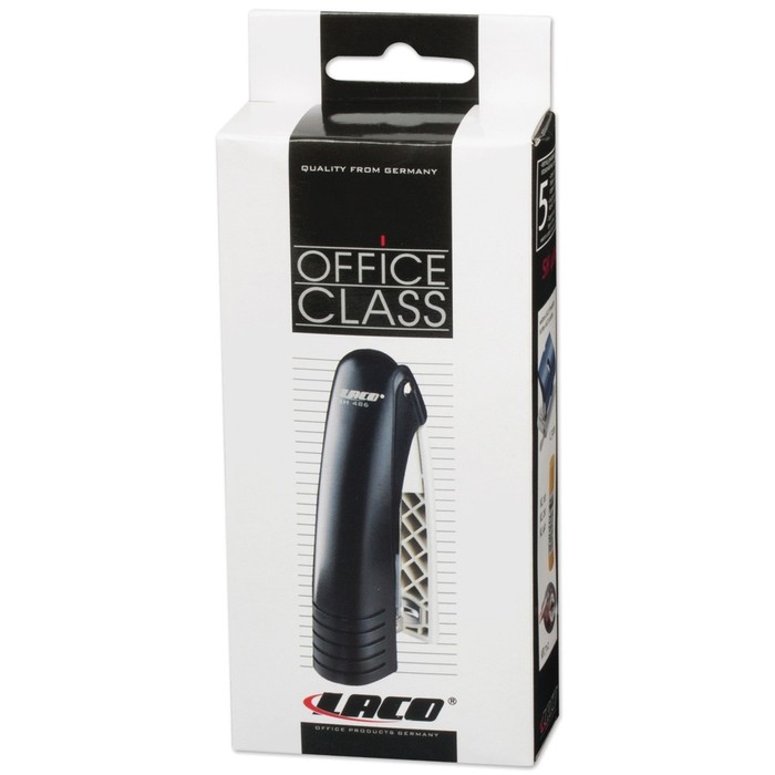 Степлер LACO №24/6-26/6 на 20л, вертикальный, черный 225251