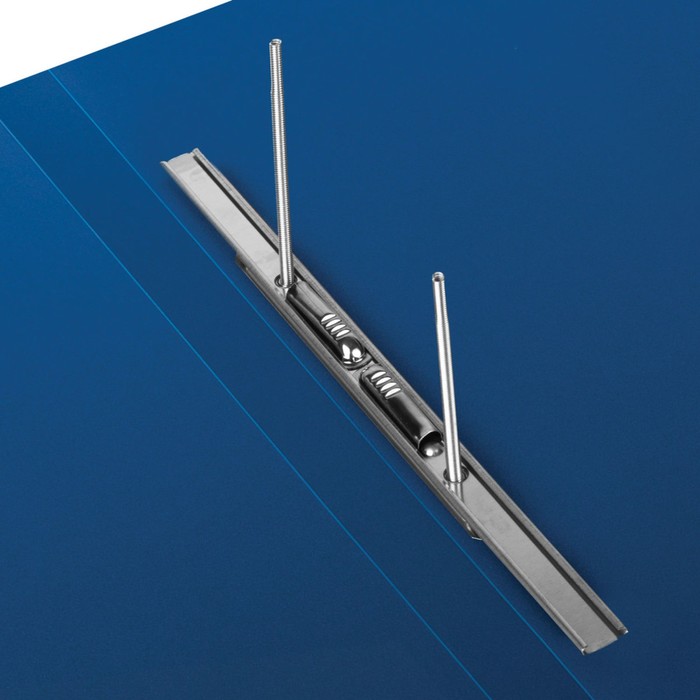 Папка с пруж скоросшивателем BRAUBERG Стандарт 0,6мм, синий 221633