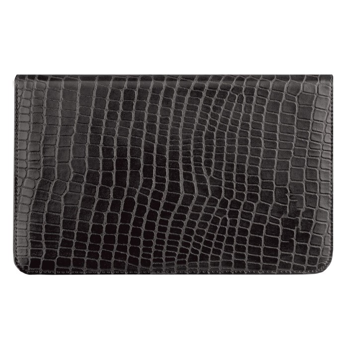 Ежедневник недатированный А6, 72 листа BRAUBERG Alligator, под крокодиловую кожу, чёрный