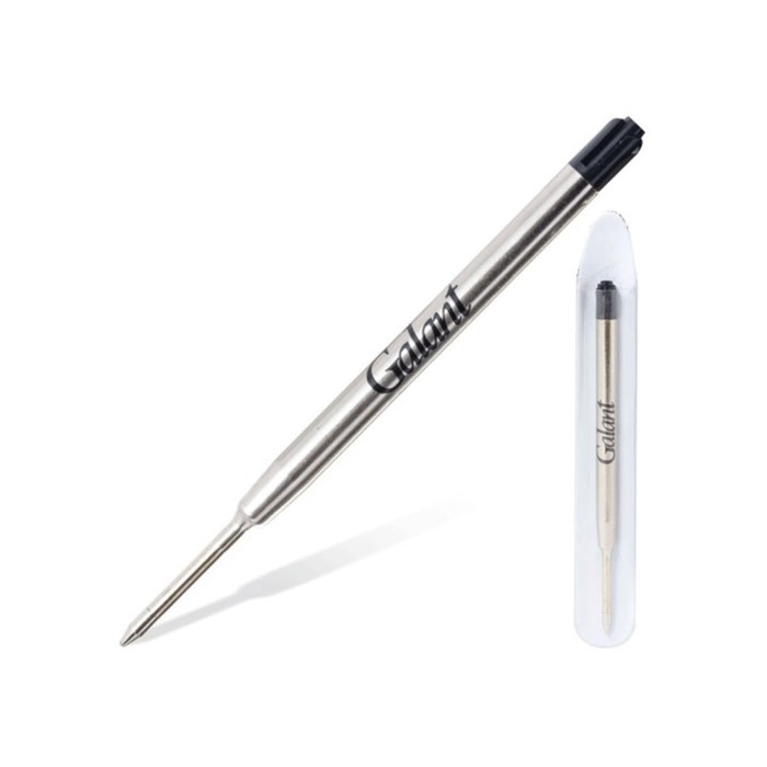 Стержень шариковый GALANT PRK001b, черный, 0,7мм, металлический корп., +чехол 170155