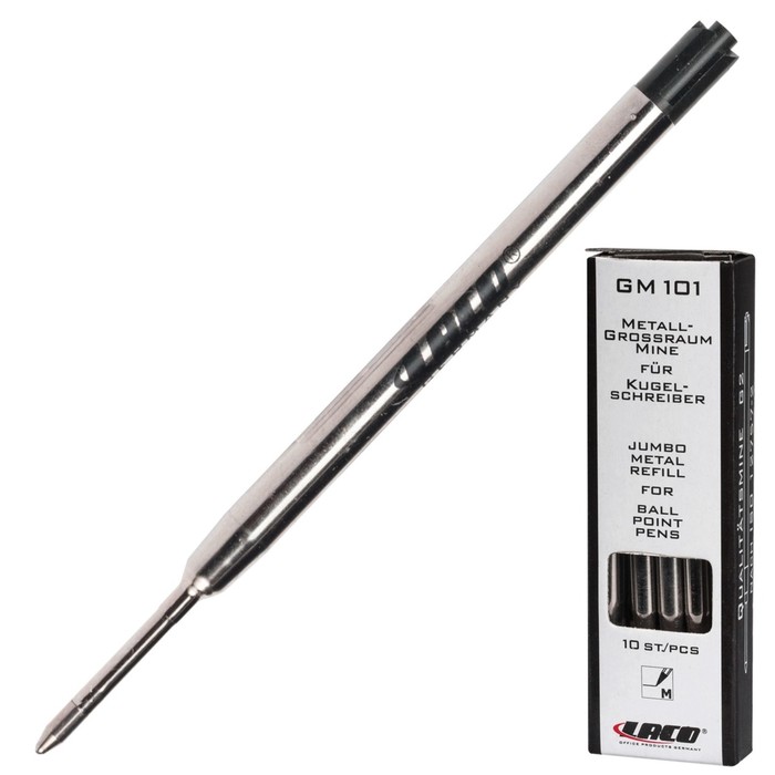 Стержень шариковый LACO GM 101, черный, 1мм 170245