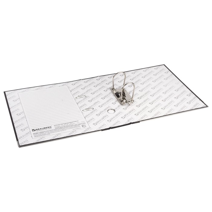 Папка-регистратор BRAUBERG, с мраморным покрытием, 80мм, черный корешок 220987