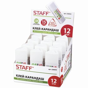 

Клeй-карандаш 15 г STAFF