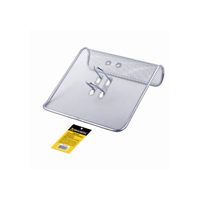 Подставка под календарь BRAUBERG "Germanium", металлич., серебро 231973