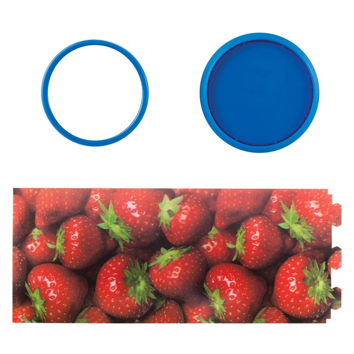 Стакан д/ручек BRAUBERG Клубнички, 3D эффект 236444