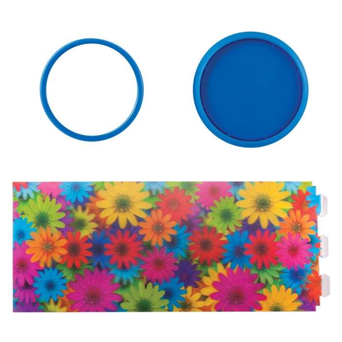 Стакан д/ручек BRAUBERG Цветы, 3D эффект 236443