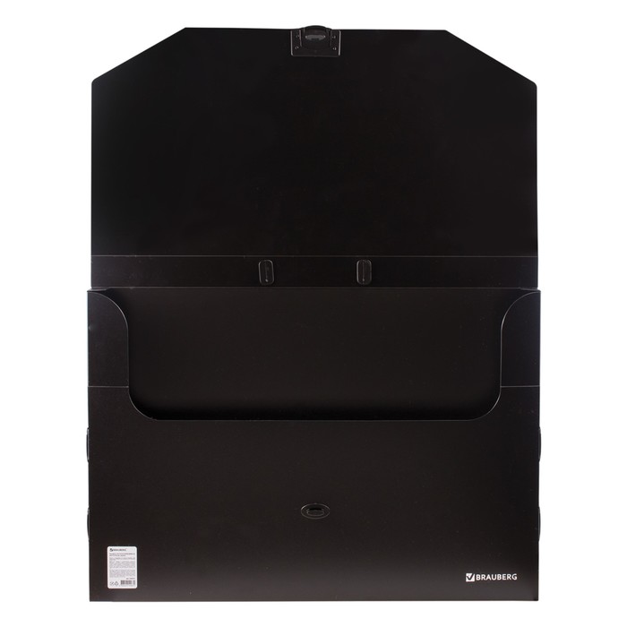 Папка-портфель A3 на замке BRAUBERG КОНСУЛ, черный 226023