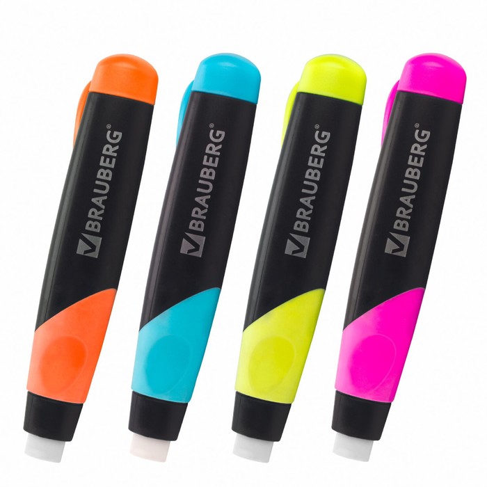 Ластик BRAUBERG Blaster, выдвижной, в пластиковом футляре, микс