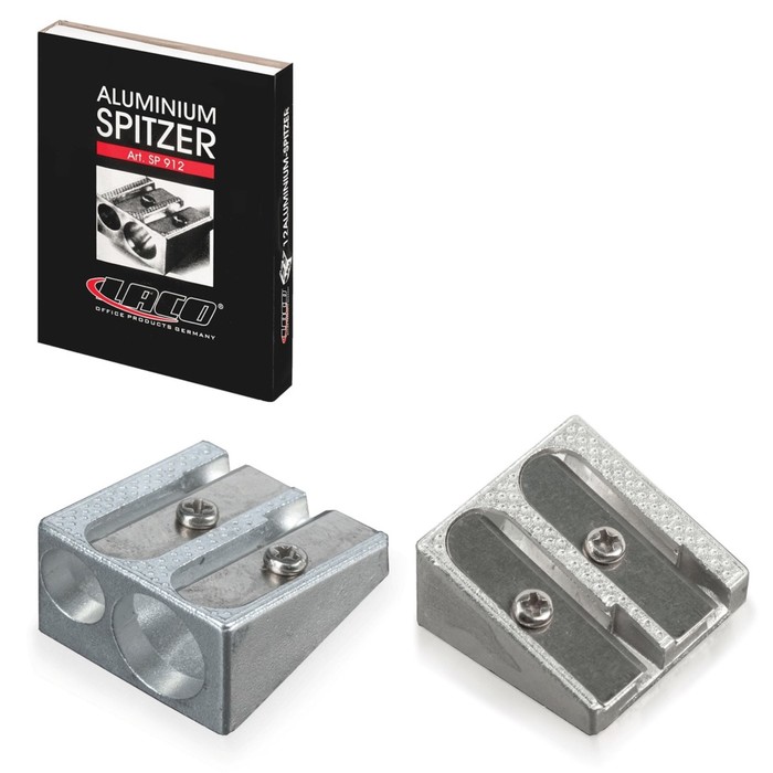 Точилка металлическая 2 отверстия LACO SP 912 225279