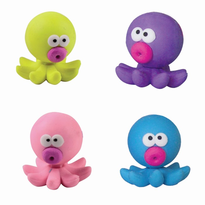 Ластик ПИФАГОР &quot;Осьминожек&quot;, микс, подвес