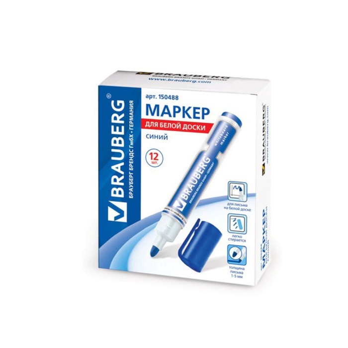 Маркер для доски 5.0 мм BRAUBERG Neo синий