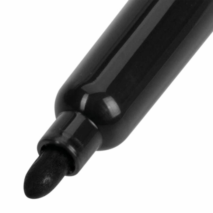 Маркер перманентный двухсторонний круглый 2.0-4.0 мм, BRAUBERG, чёрный