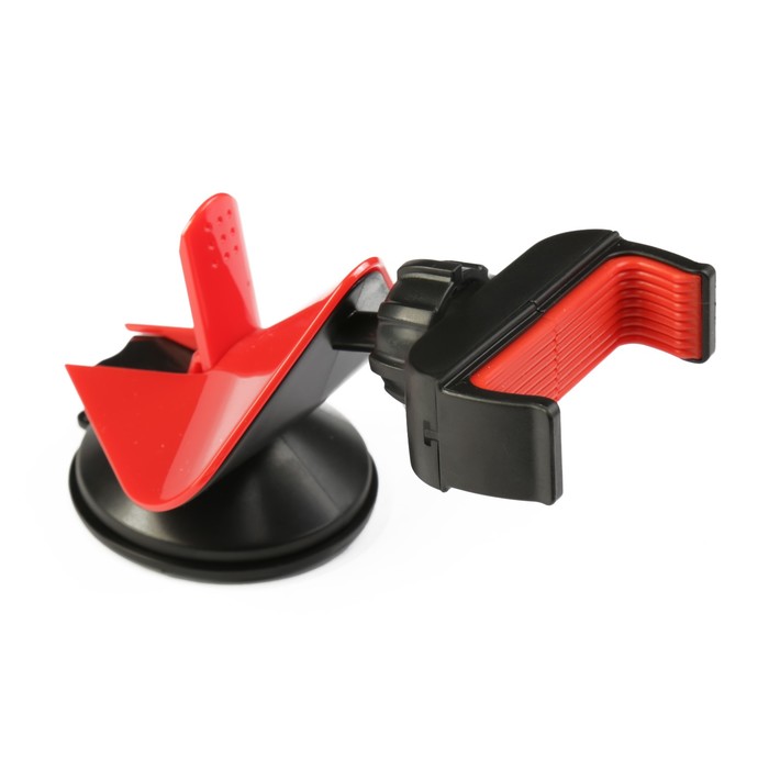 Держатель коммуникатора АВТОСТОП, PH-6020 BLACK, RED, 40-90 мм, на стекло и панель