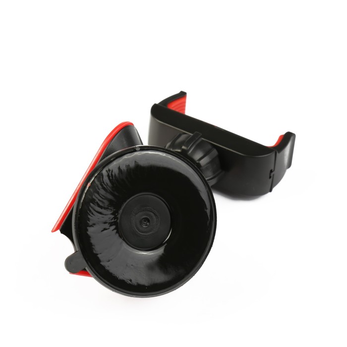 Держатель коммуникатора АВТОСТОП, PH-6020 BLACK, RED, 40-90 мм, на стекло и панель
