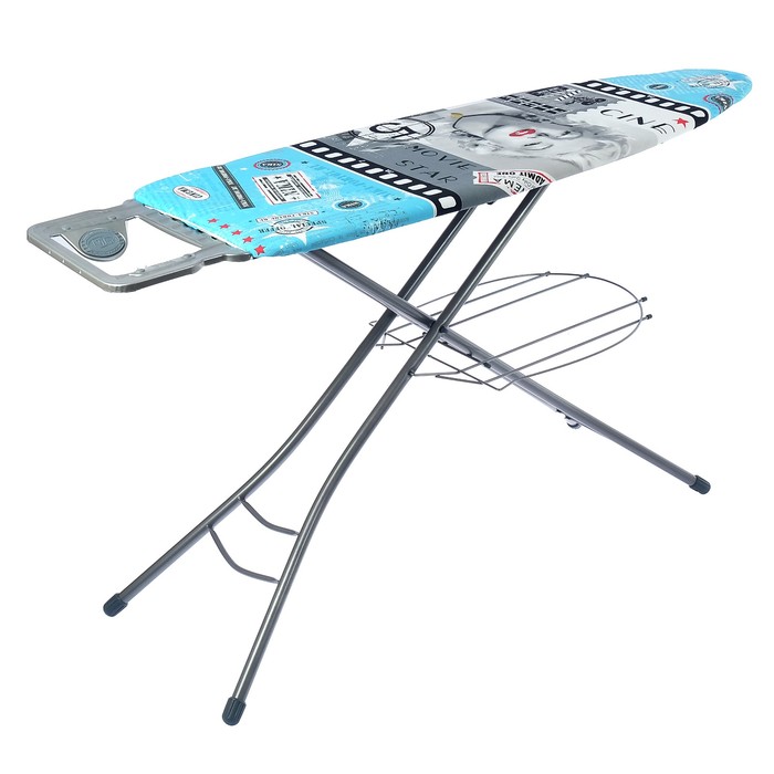 Доска гладильная "ЭЛЬЗА-ПРЕМИУМ" металл (1220*400) Монро, европод.