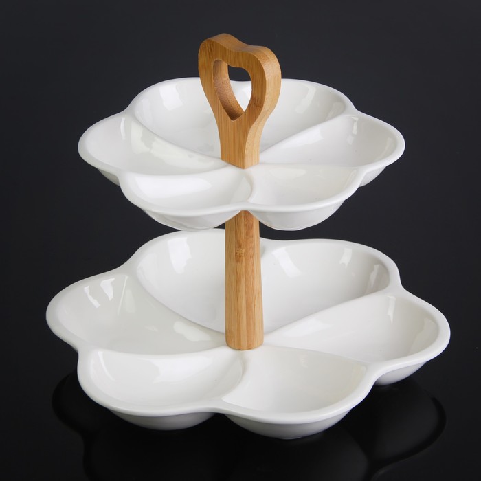 Менажница "Эстет.Цветок", 2 яруса