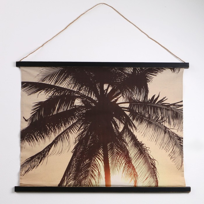Панно подвесное «Пальма», прямоугольное, 94х73 см